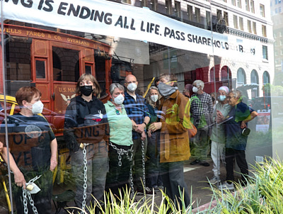 Climate Activists Occupy Wells Fargo Global Headquarters:April 25, 2022